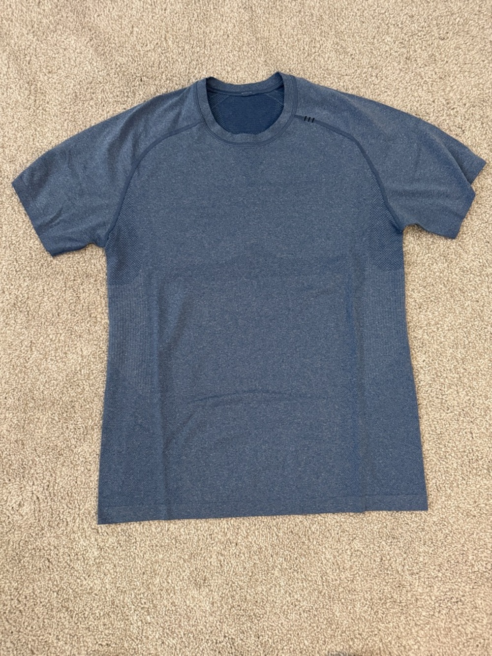 lululemon athletica Men's Short Sleeve Crew Tee - Heathered Navy